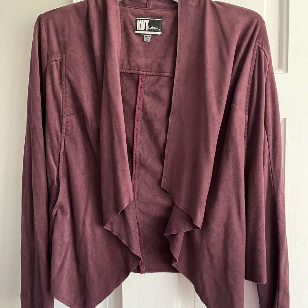 Kut from the Kloth Purple Suede Blazer